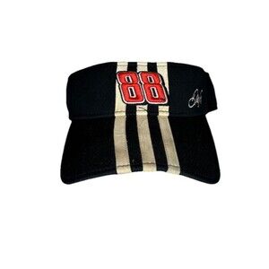 Adidas Dale Jr. #88 Black‎ White Red NASCAR Visor Adjustable Racing Hat